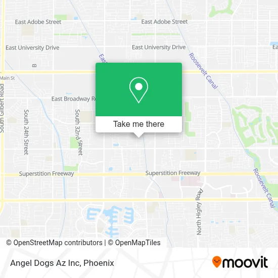 Angel Dogs Az Inc map