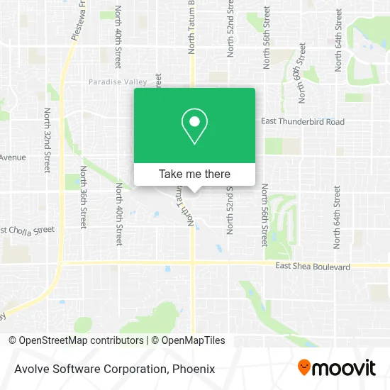 Avolve Software Corporation map