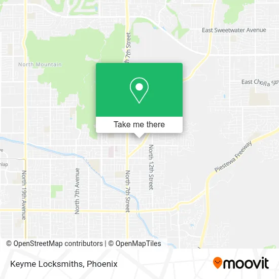 Keyme Locksmiths map