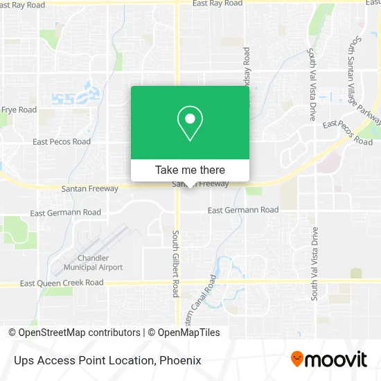 Ups Access Point Location map
