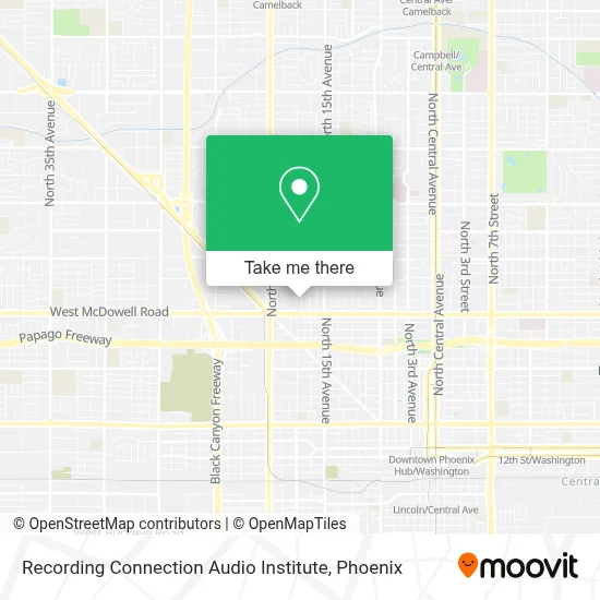 Recording Connection Audio Institute map