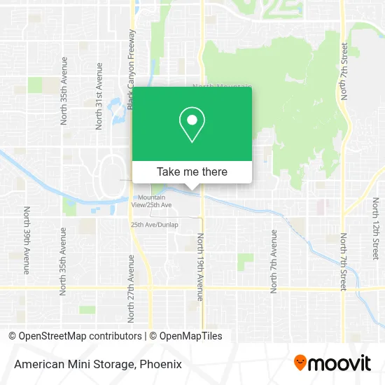 American Mini Storage map