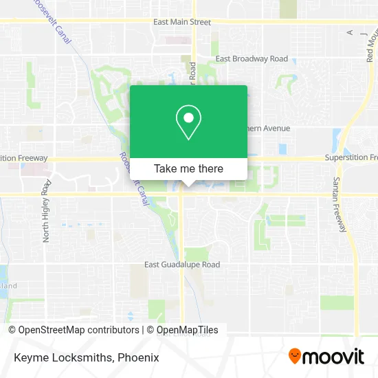 Keyme Locksmiths map