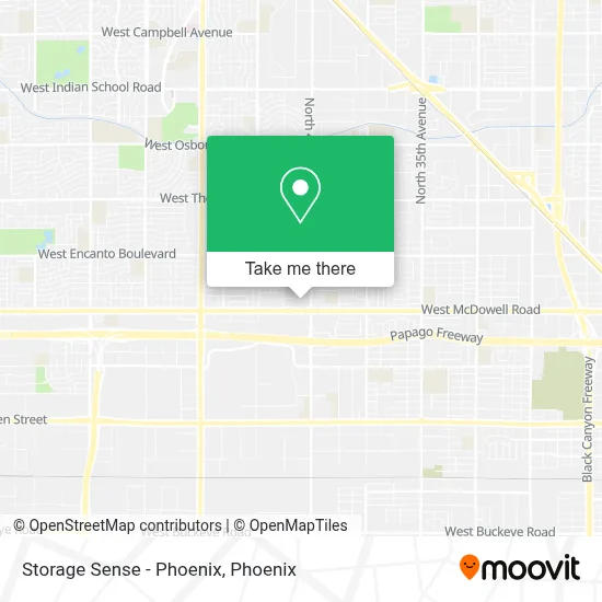 Storage Sense - Phoenix map
