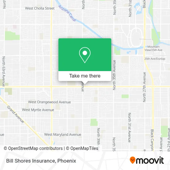 Bill Shores Insurance map