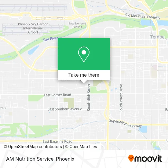 AM Nutrition Service map