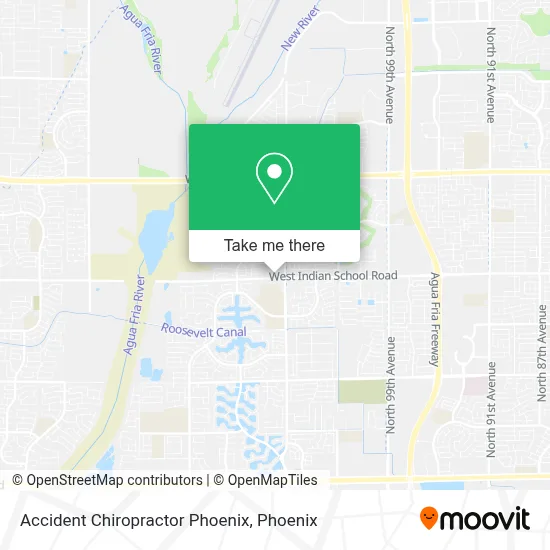 Accident Chiropractor Phoenix map