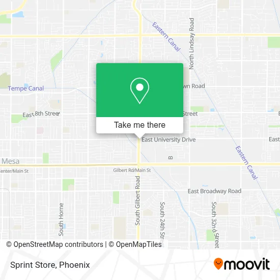 Sprint Store map