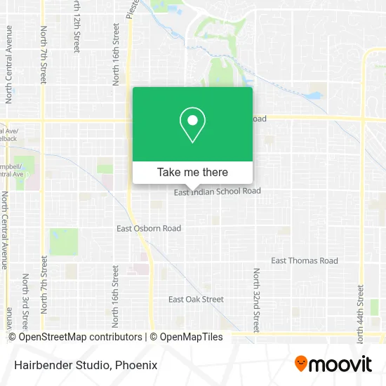 Hairbender Studio map
