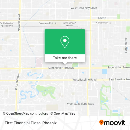 First Financial Plaza map