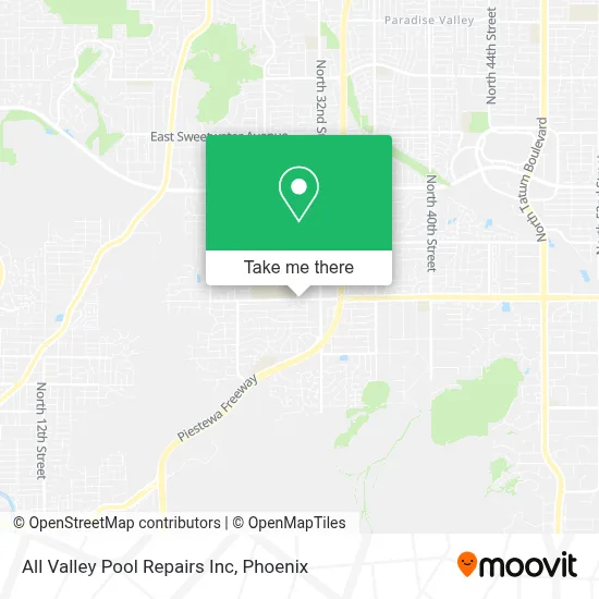 All Valley Pool Repairs Inc map