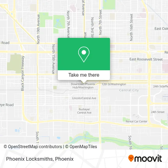 Phoenix Locksmiths map