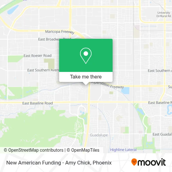 New American Funding - Amy Chick map