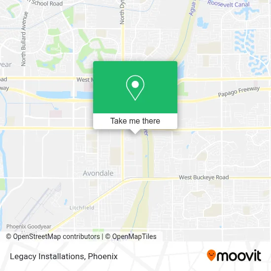 Legacy Installations map