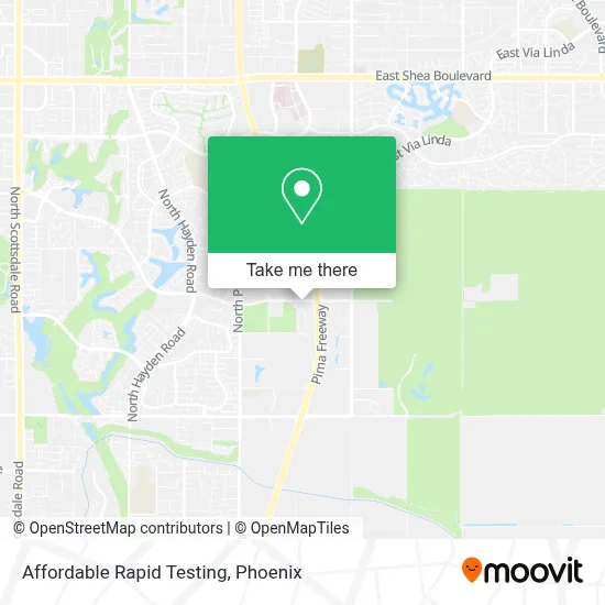 Affordable Rapid Testing map