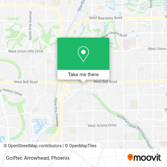 Golftec Arrowhead map