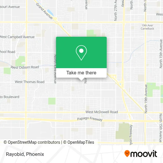 Rayobid map