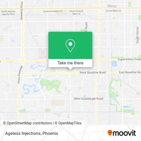 Ageless Injections map