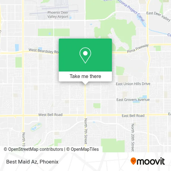 Best Maid Az map