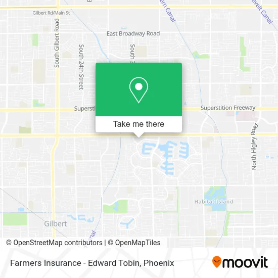 Farmers Insurance - Edward Tobin map