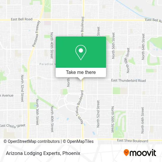 Arizona Lodging Experts map