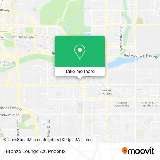 Bronze Lounge Az map