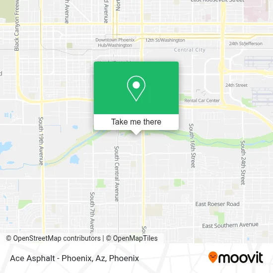 Ace Asphalt - Phoenix, Az map