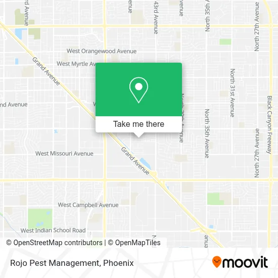 Rojo Pest Management map