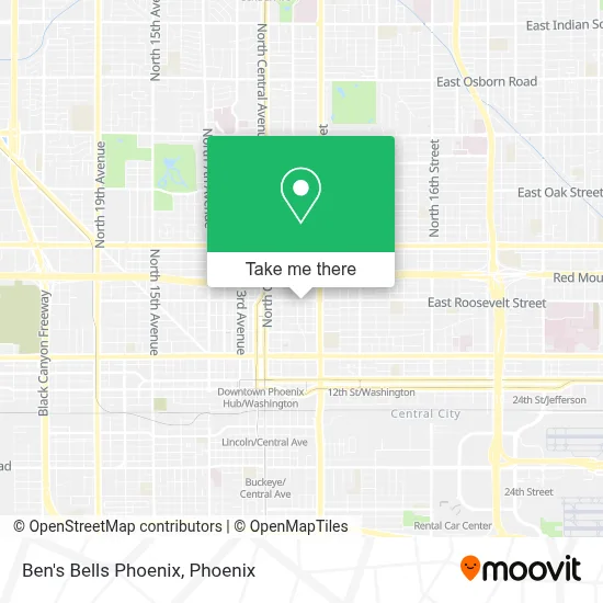 Ben's Bells Phoenix map