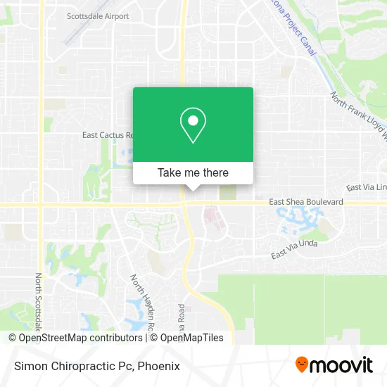 Simon Chiropractic Pc map