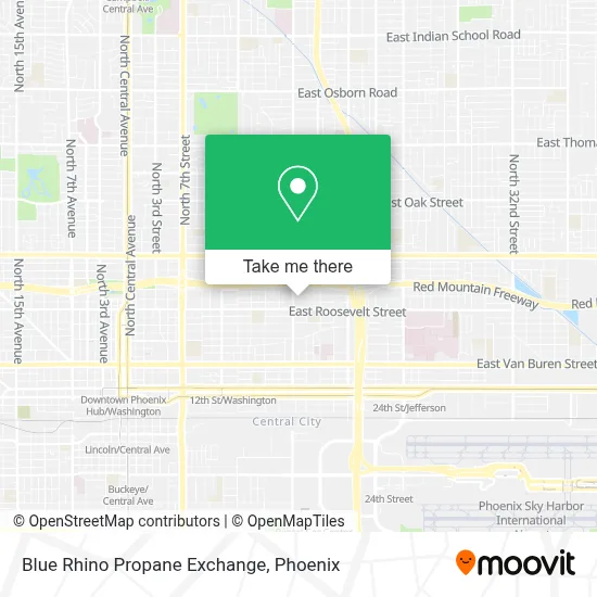 Blue Rhino Propane Exchange map