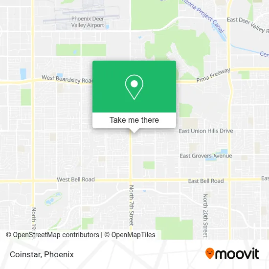 Coinstar map