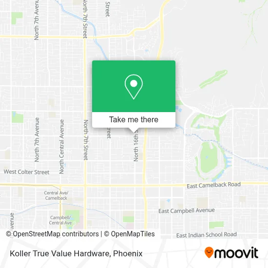 Koller True Value Hardware map