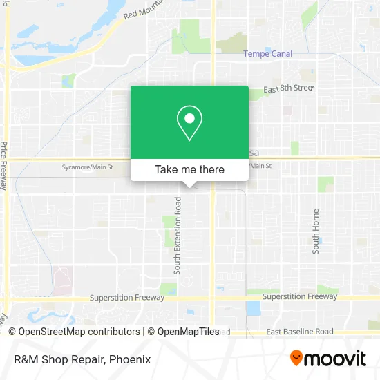 R&M Shop Repair map