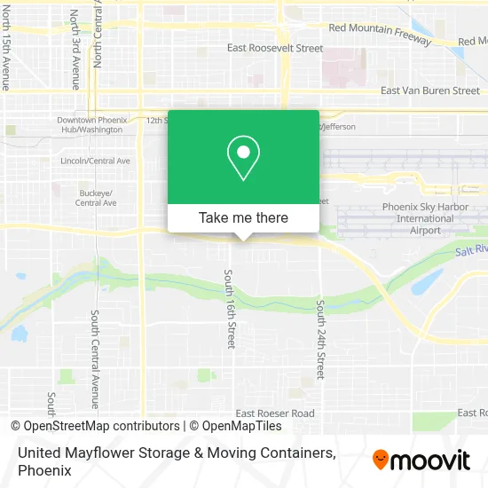 United Mayflower Storage & Moving Containers map
