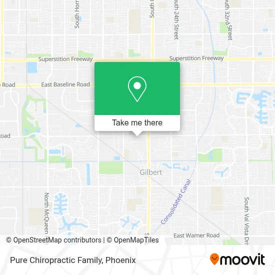 Pure Chiropractic Family map