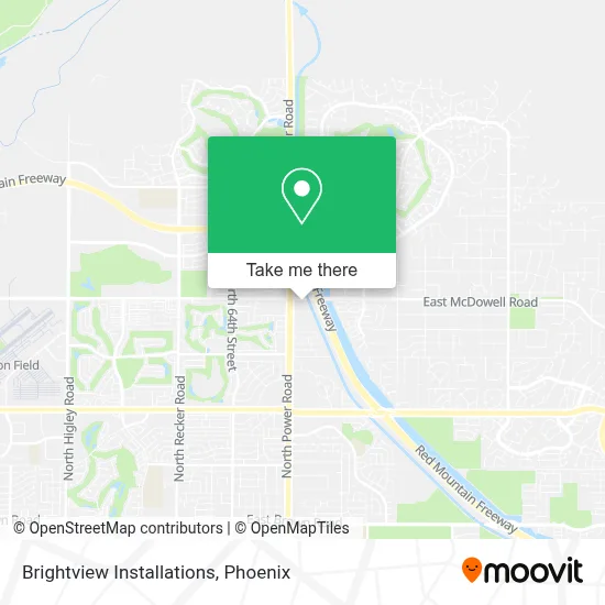 Brightview Installations map