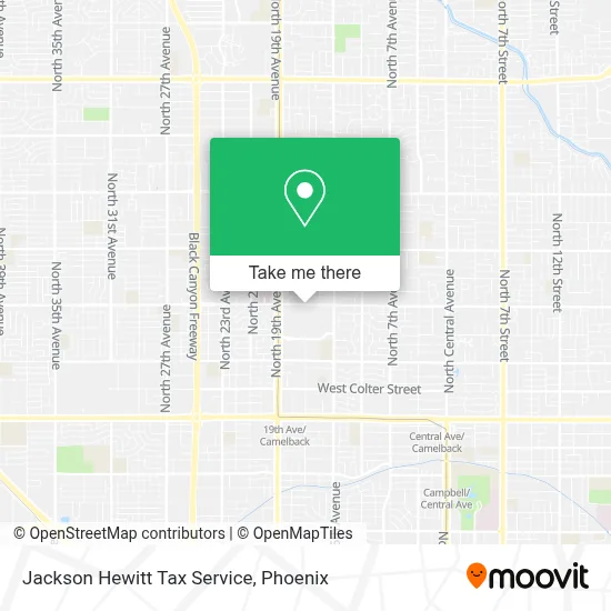 Jackson Hewitt Tax Service map