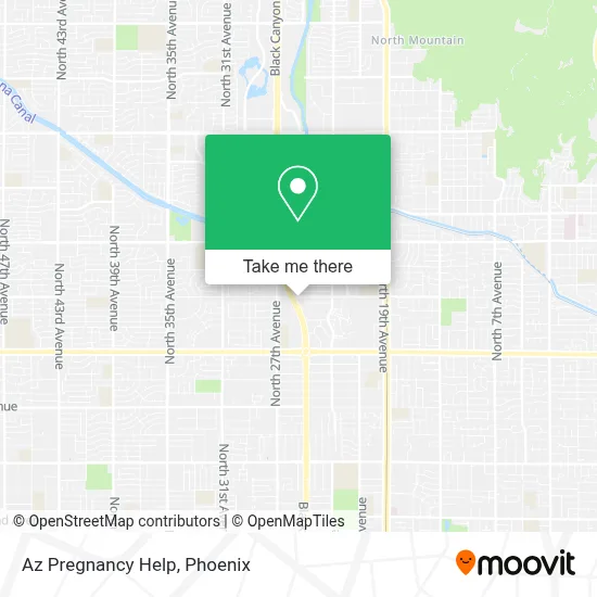 Az Pregnancy Help map