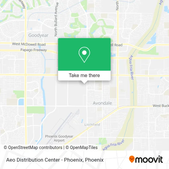 Aeo Distribution Center - Phoenix map