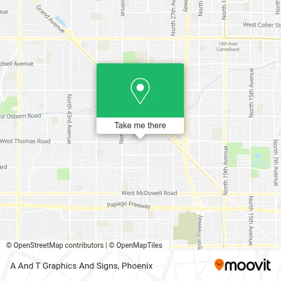 A And T Graphics And Signs map