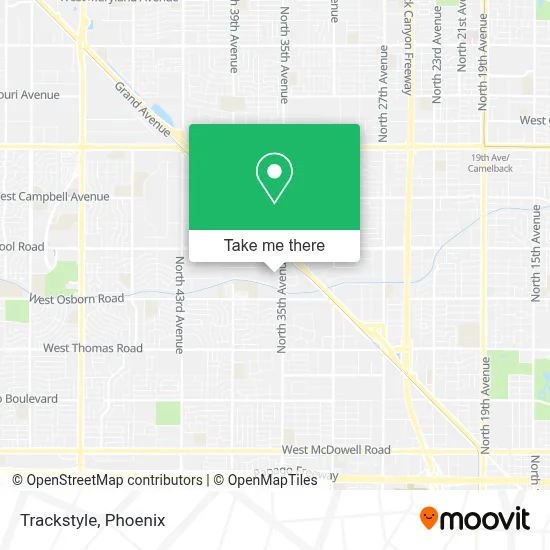 Trackstyle map