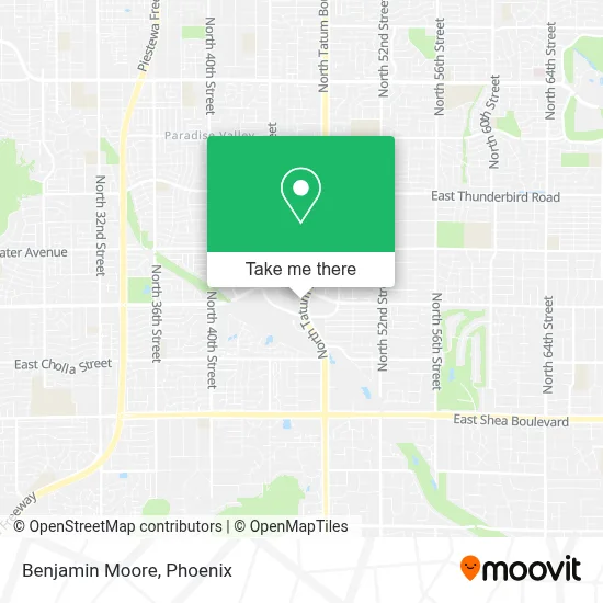 Benjamin Moore map