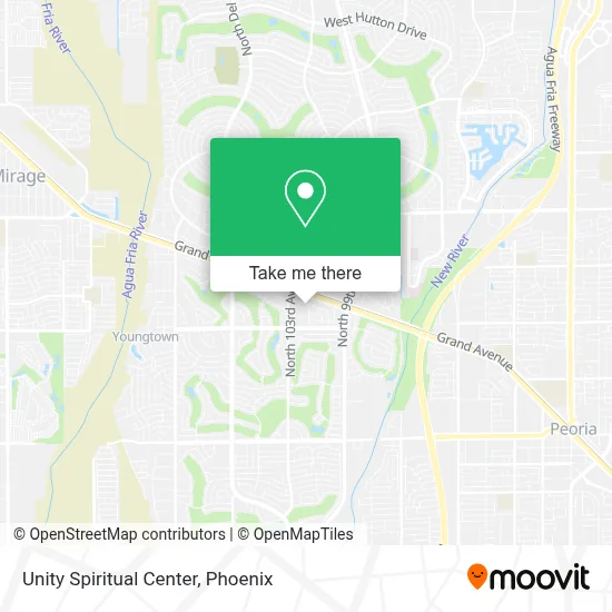 Unity Spiritual Center map