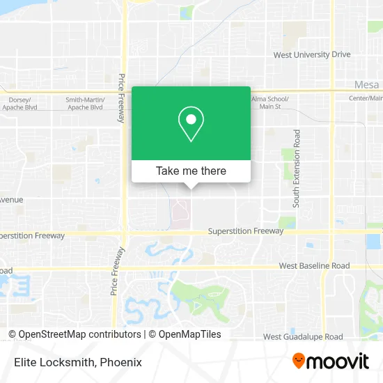 Elite Locksmith map