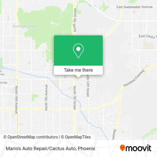 Mario's Auto Repair / Cactus Auto map