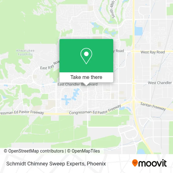 Schmidt Chimney Sweep Experts map