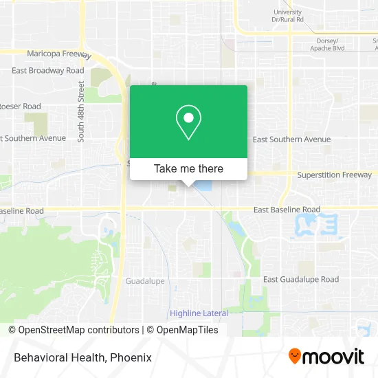 Behavioral Health map