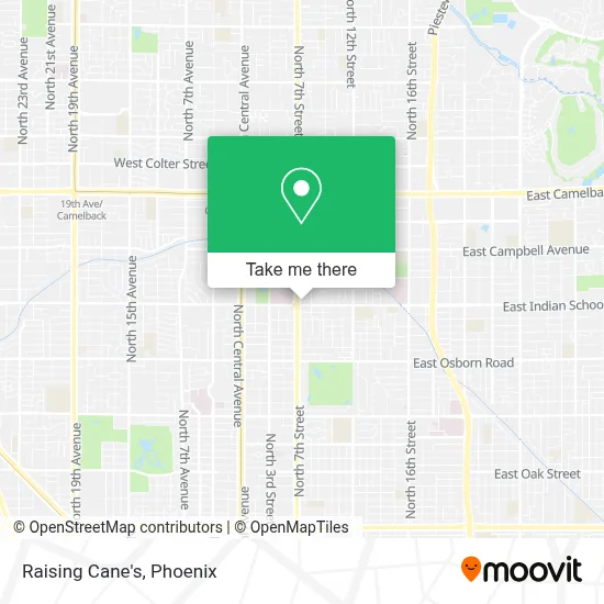 Raising Cane's map