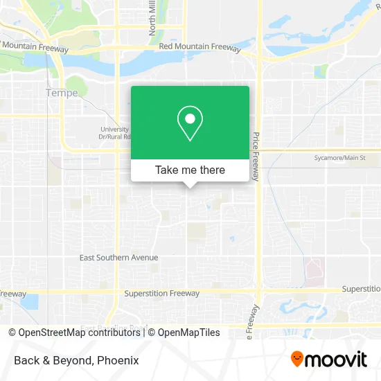 Back & Beyond map
